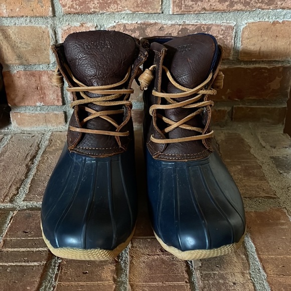 Sperry Top-Sider Leather Upper Saltwater Duck Booties - Picture 4 of 8